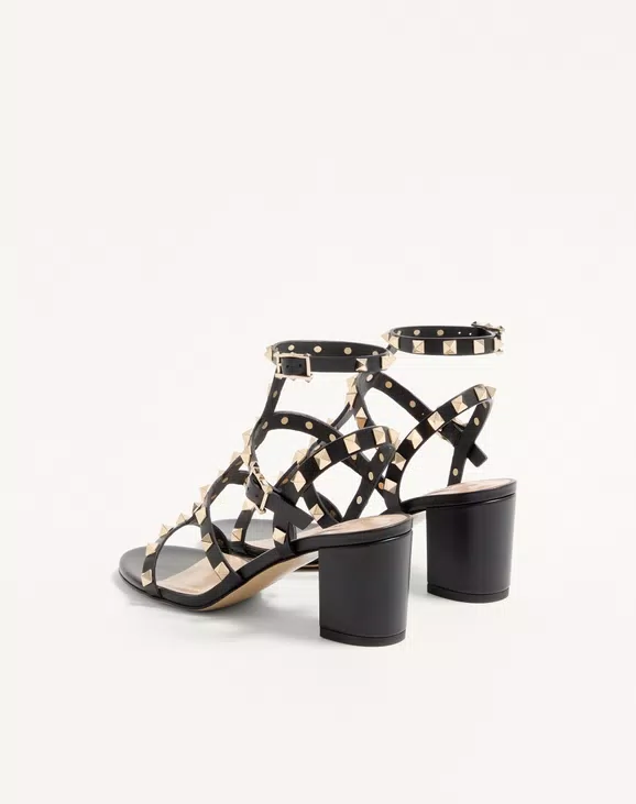 Valentino Rockstud Calfskin Ankle Strap Sandal 60 Mm - Image 4